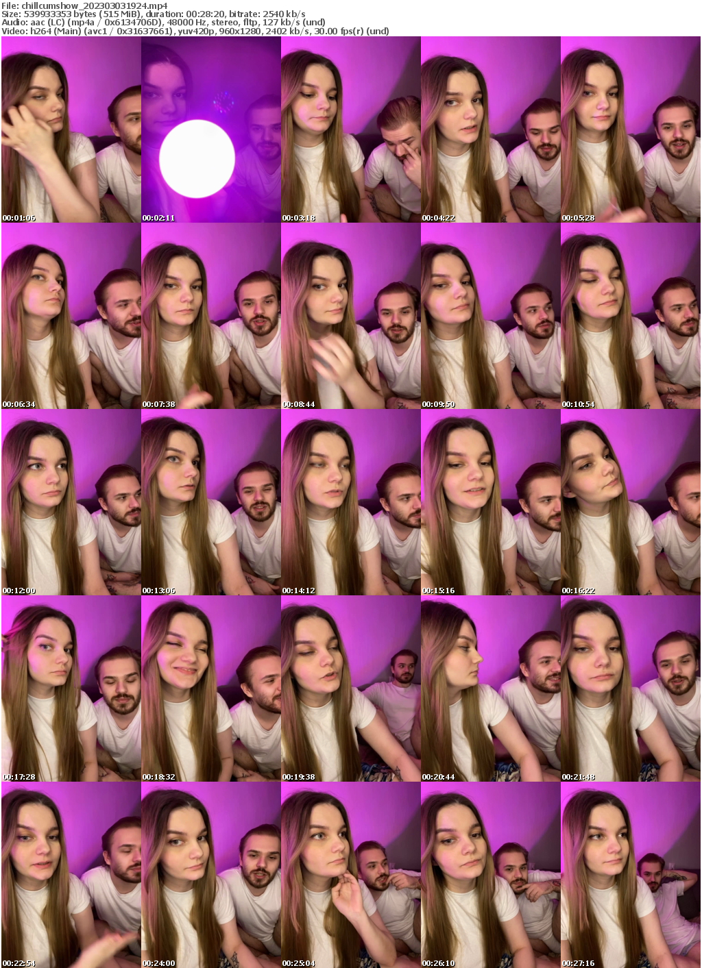 Preview thumb from chillcumshow on 2023-03-03 @ bongacams