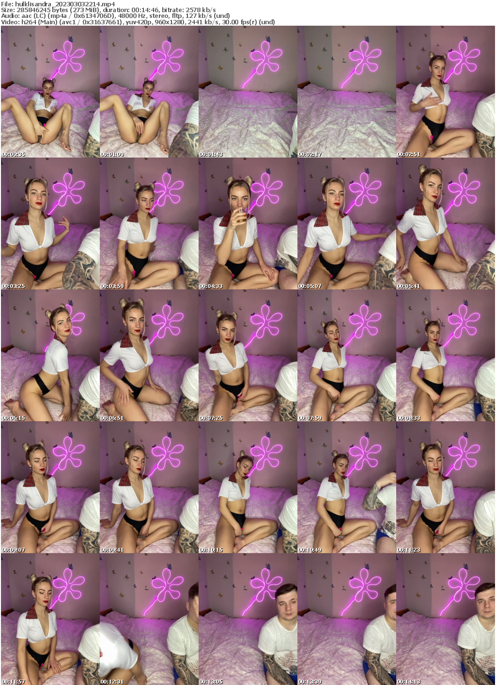 Preview thumb from hulklisandra on 2023-03-03 @ bongacams