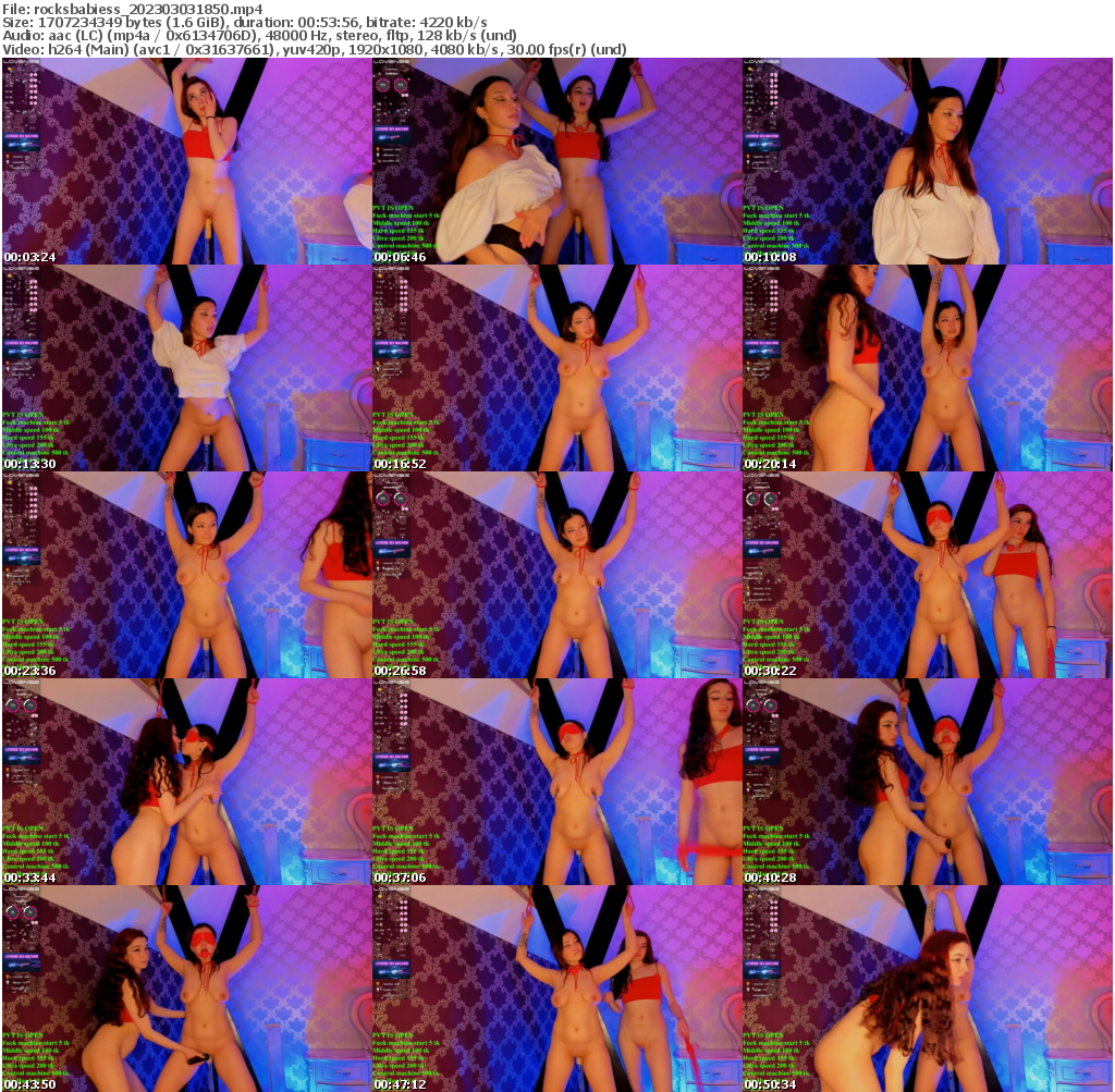 Preview thumb from rocksbabiess on 2023-03-03 @ bongacams