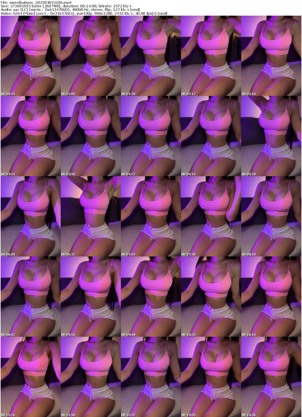 Preview thumb from sweetbabyxs on 2023-03-03 @ bongacams