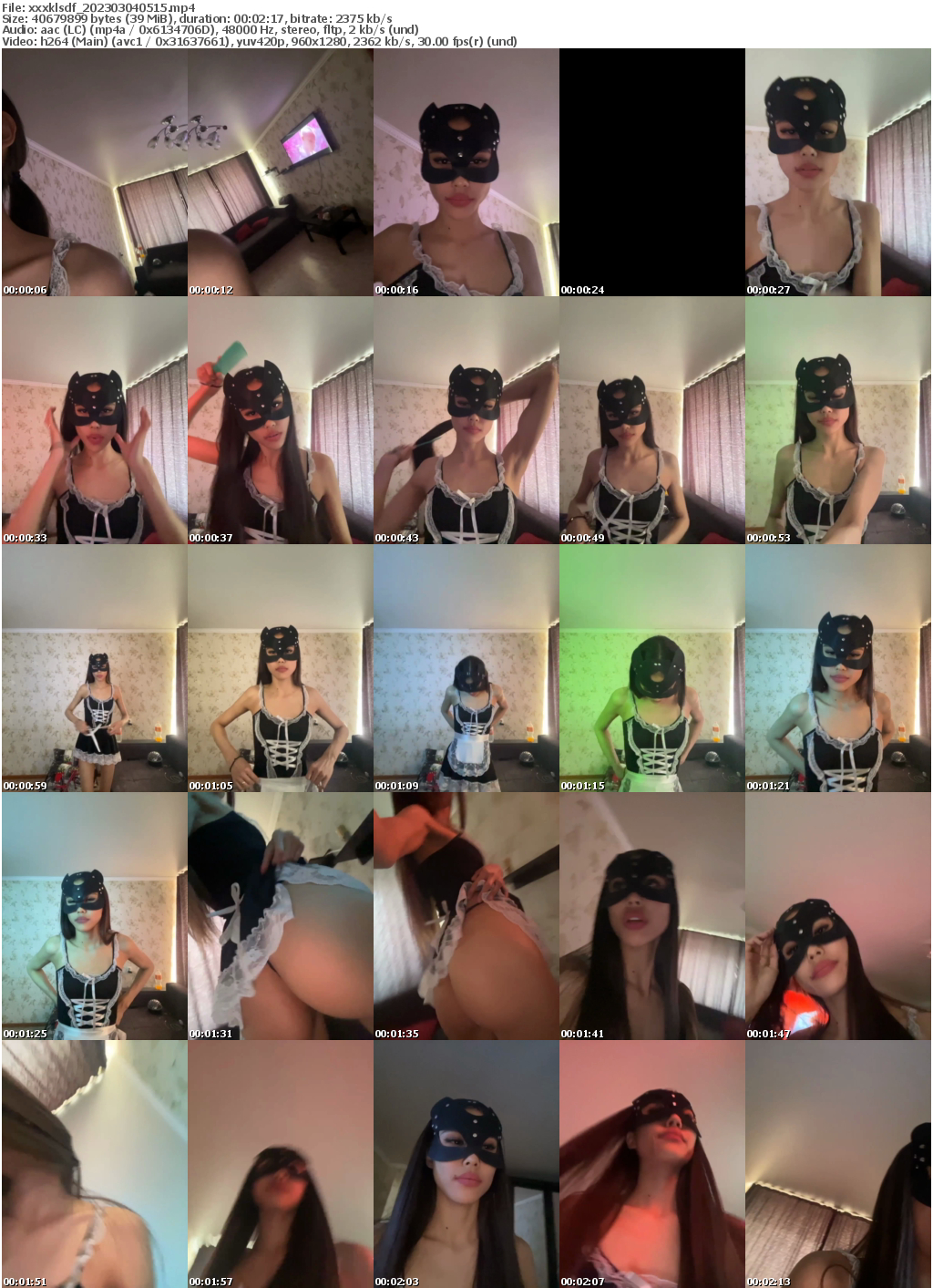 Preview thumb from xxxklsdf on 2023-03-04 @ bongacams