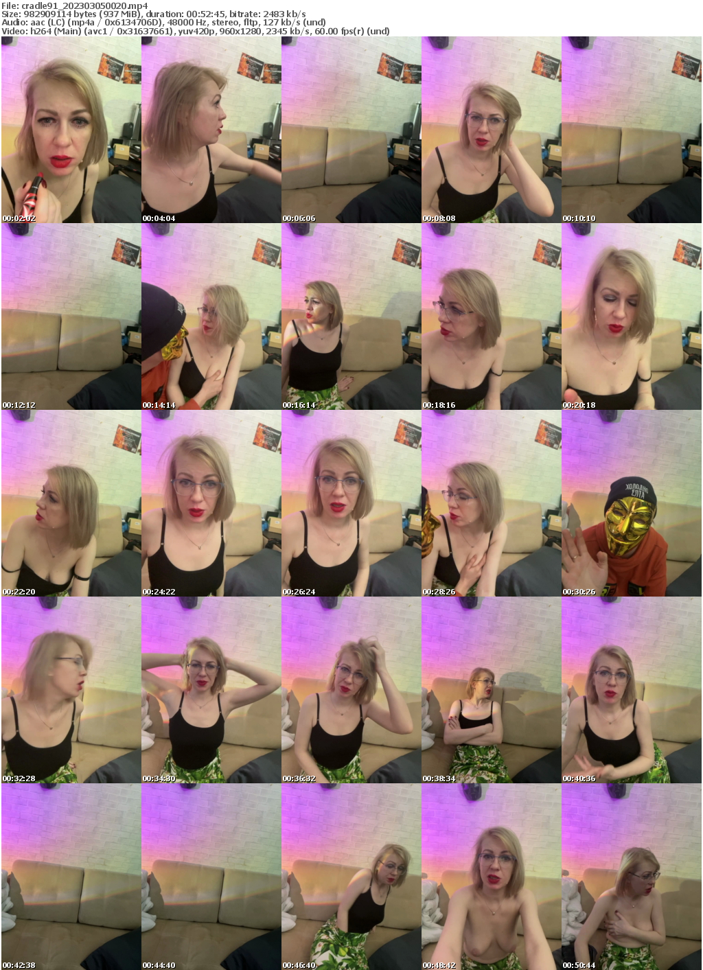 Preview thumb from cradle91 on 2023-03-05 @ bongacams