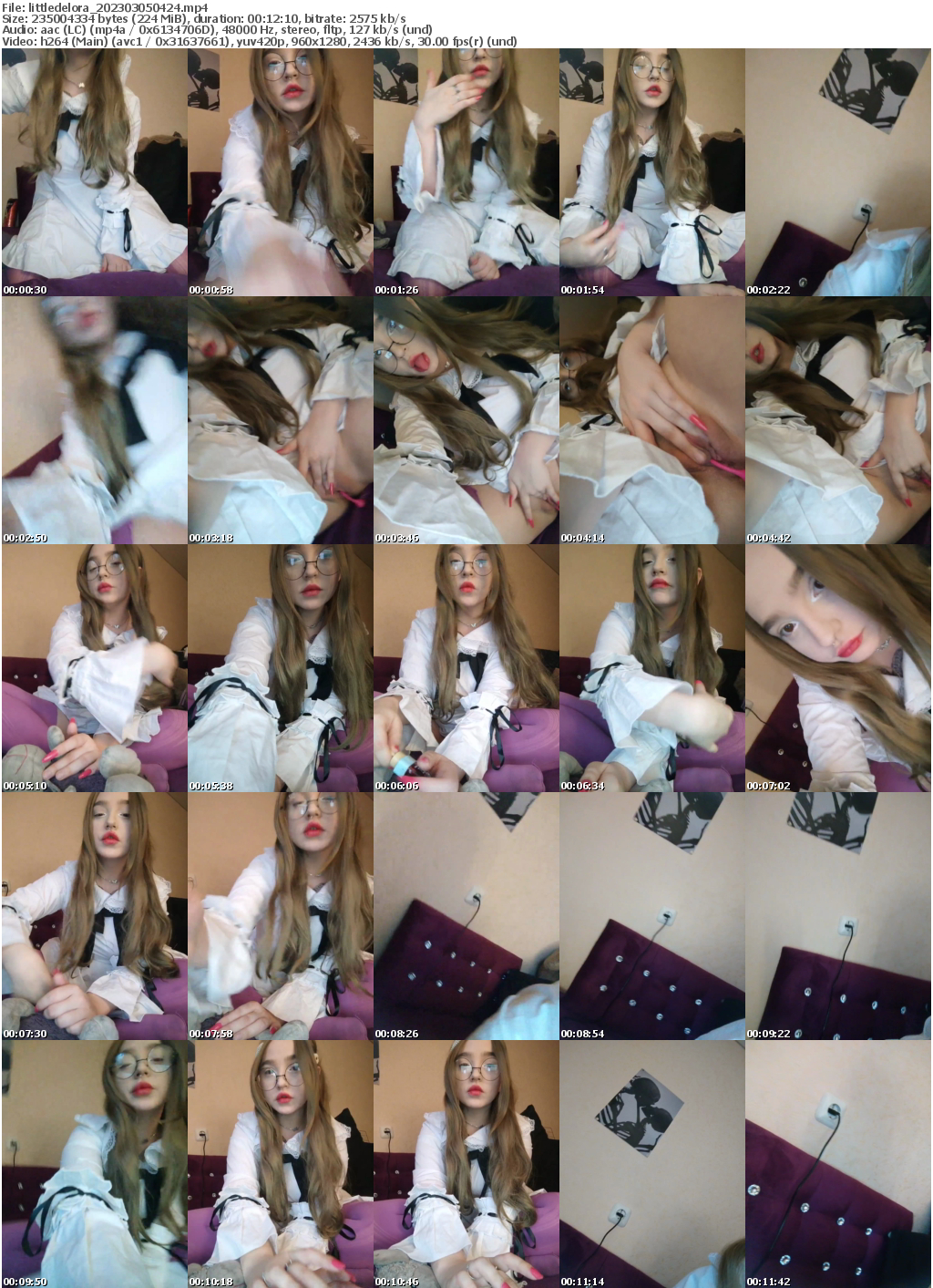 Preview thumb from littledelora on 2023-03-05 @ bongacams