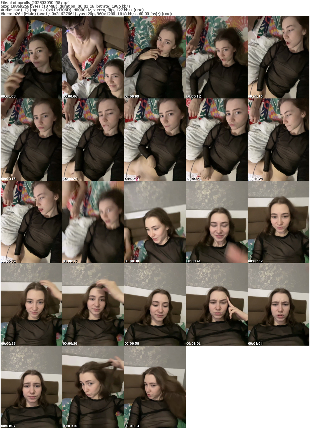 Preview thumb from shrimprolls on 2023-03-05 @ bongacams