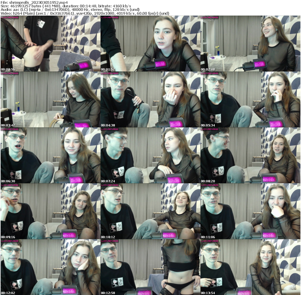 Preview thumb from shrimprolls on 2023-03-05 @ bongacams