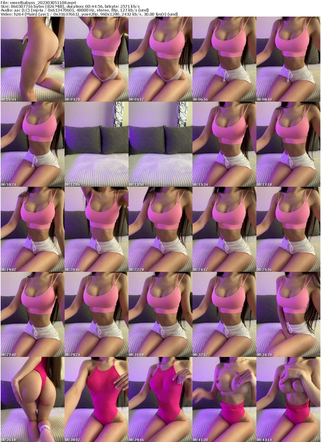 Preview thumb from sweetbabyxs on 2023-03-05 @ bongacams