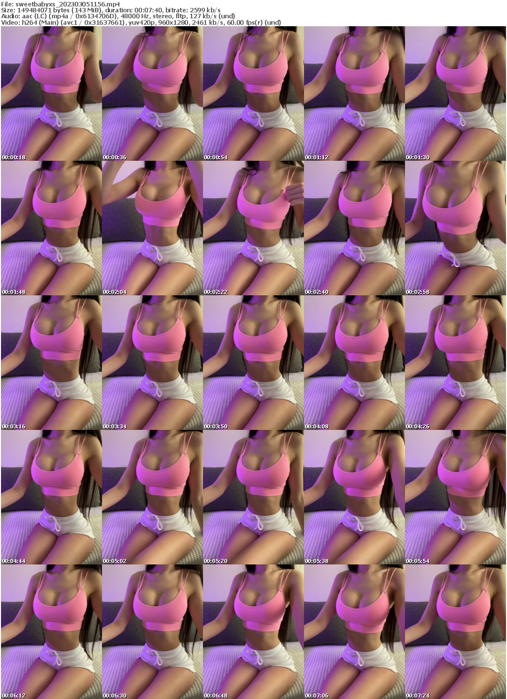 Preview thumb from sweetbabyxs on 2023-03-05 @ bongacams