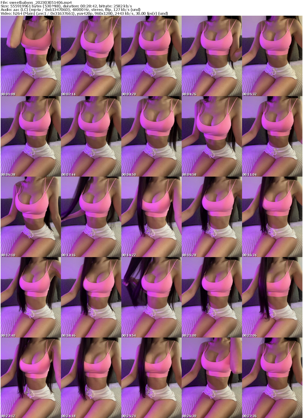 Preview thumb from sweetbabyxs on 2023-03-05 @ bongacams