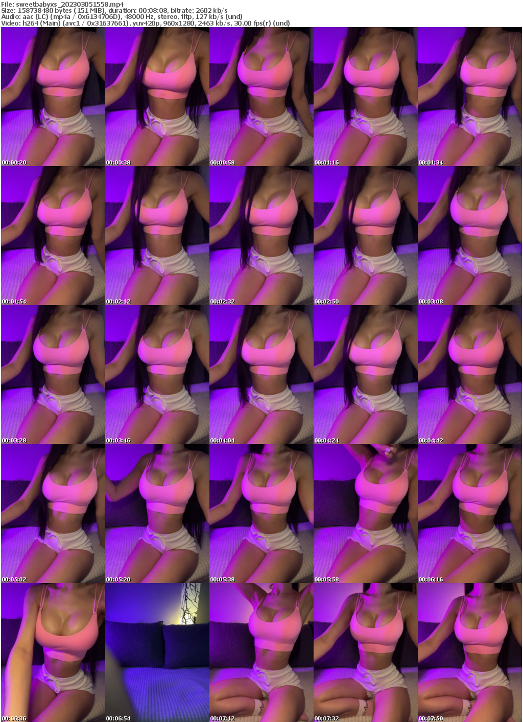 Preview thumb from sweetbabyxs on 2023-03-05 @ bongacams