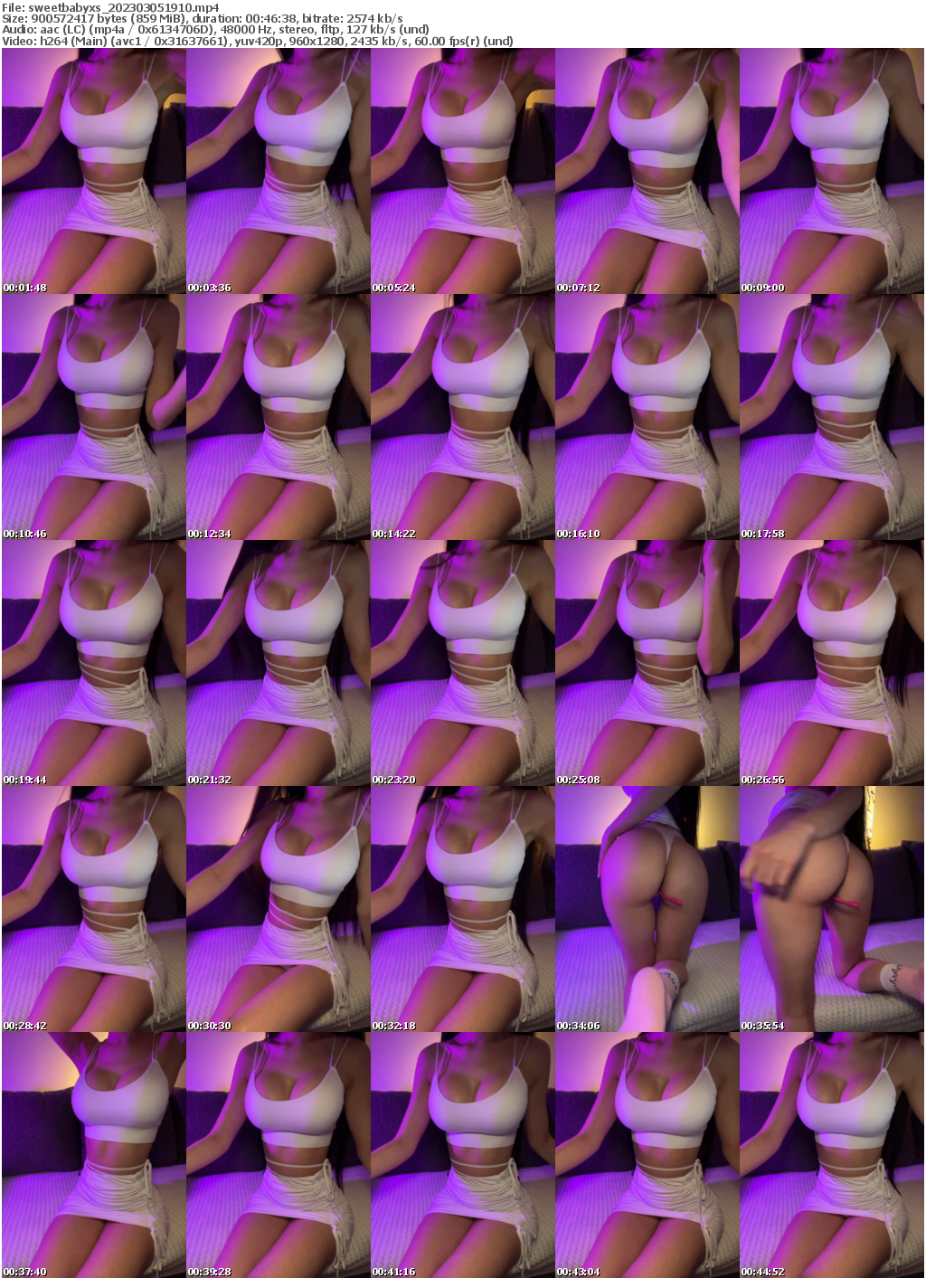 Preview thumb from sweetbabyxs on 2023-03-05 @ bongacams