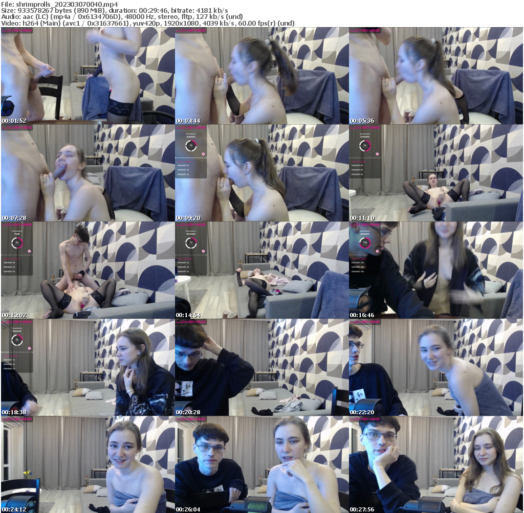 Preview thumb from shrimprolls on 2023-03-07 @ bongacams