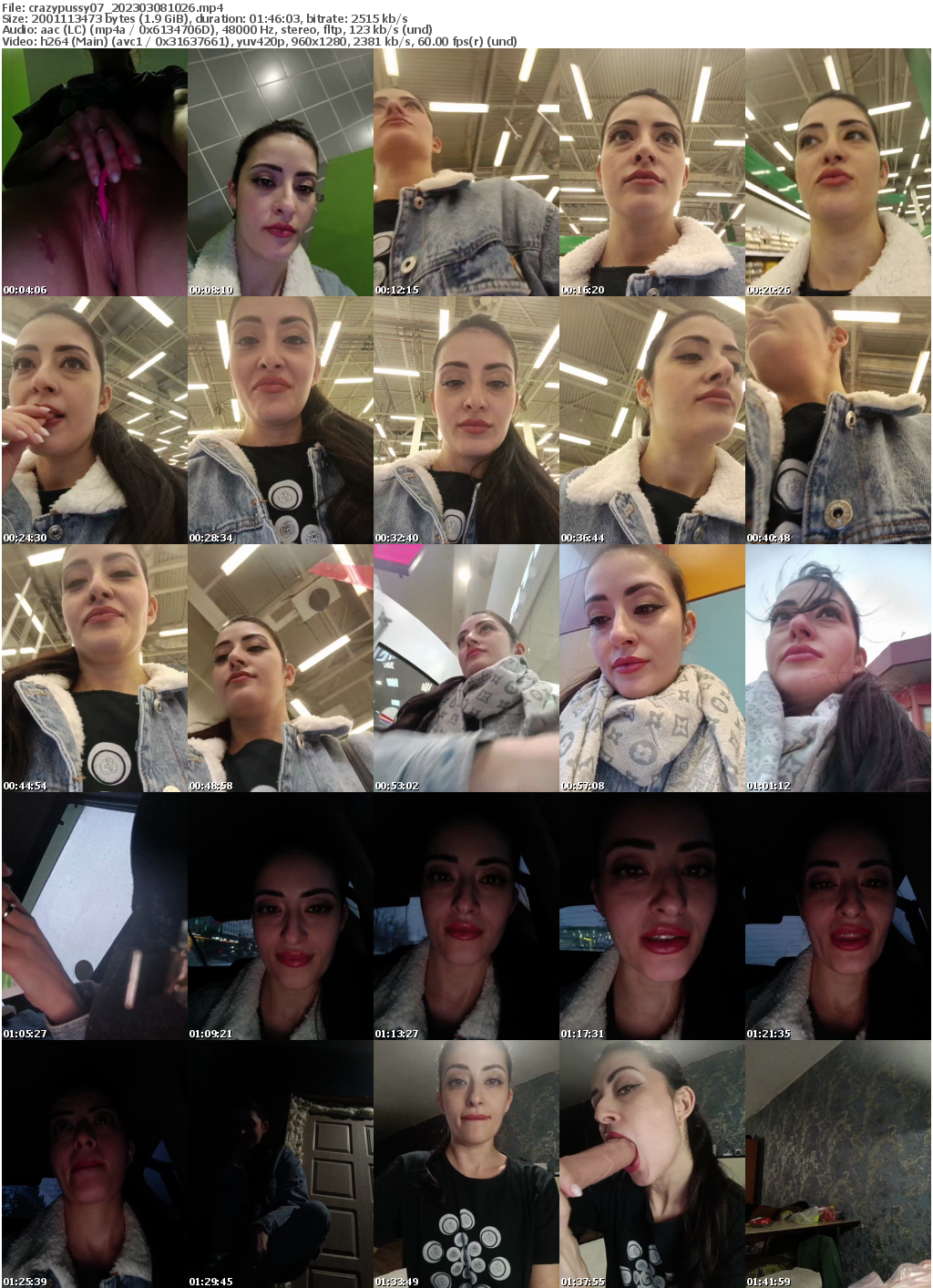 Preview thumb from crazypussy07 on 2023-03-08 @ bongacams