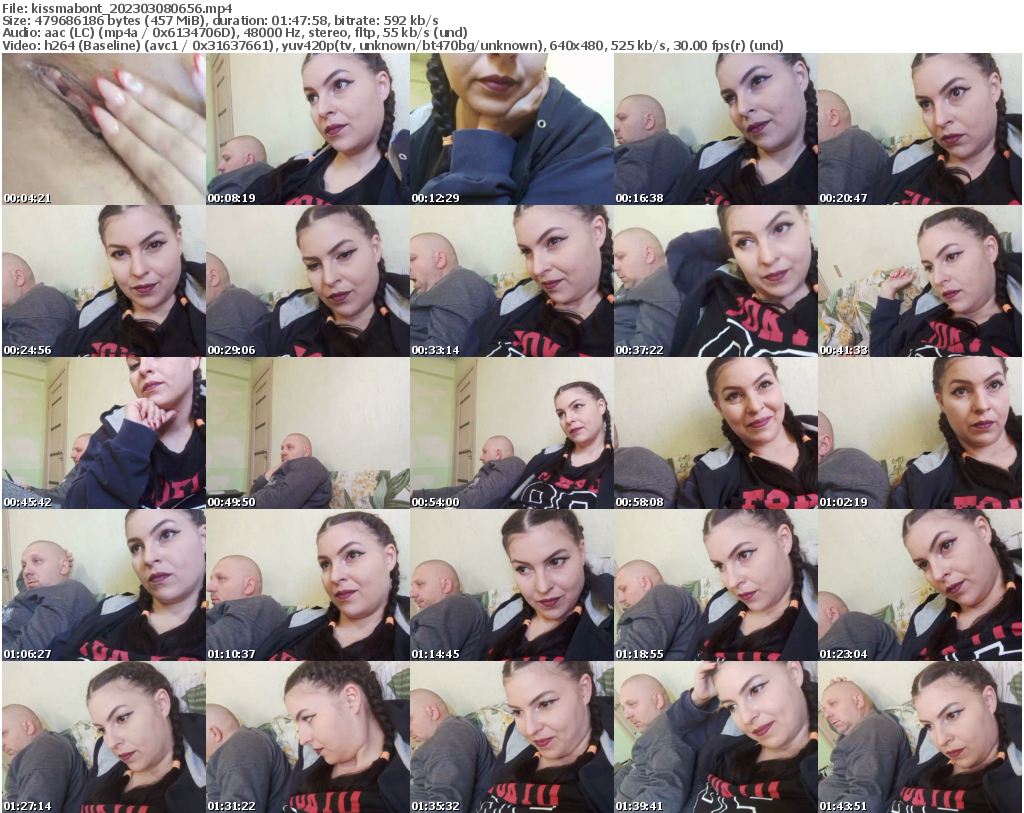 Preview thumb from kissmabont on 2023-03-08 @ bongacams