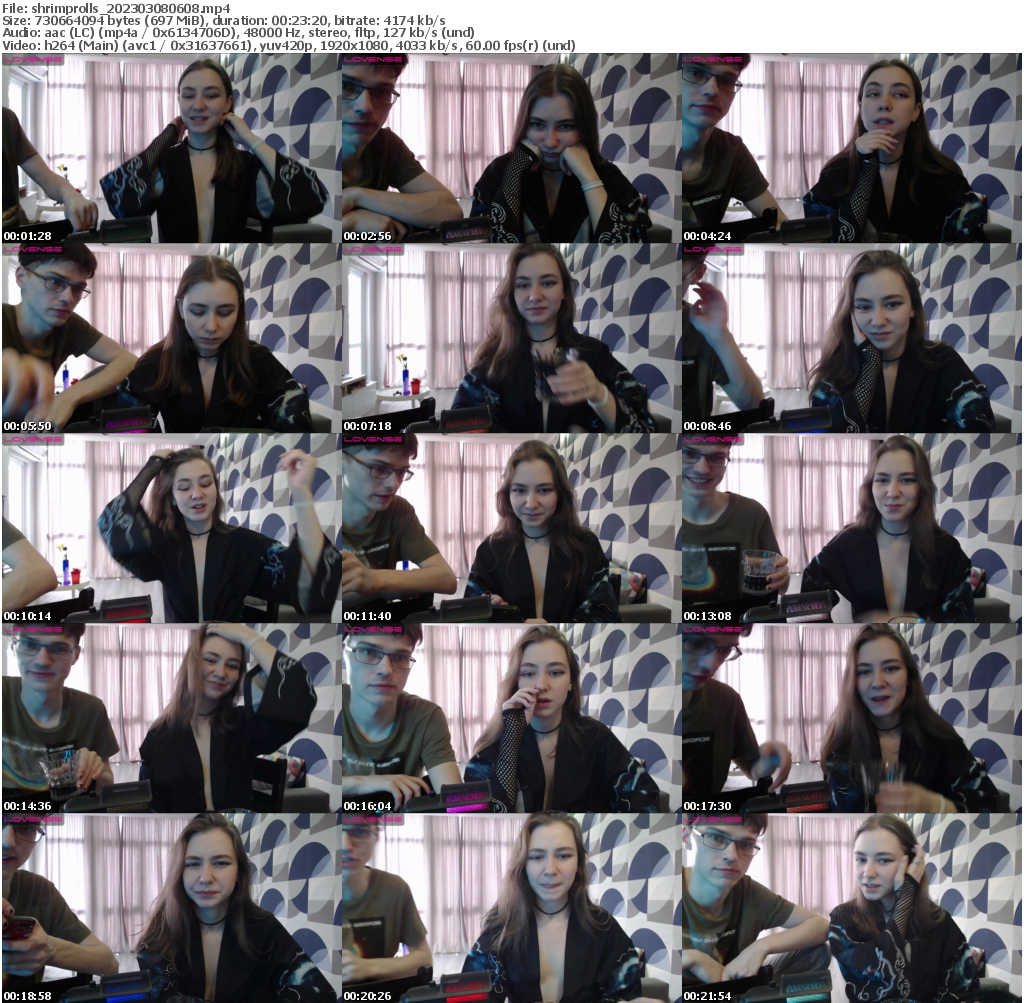 Preview thumb from shrimprolls on 2023-03-08 @ bongacams