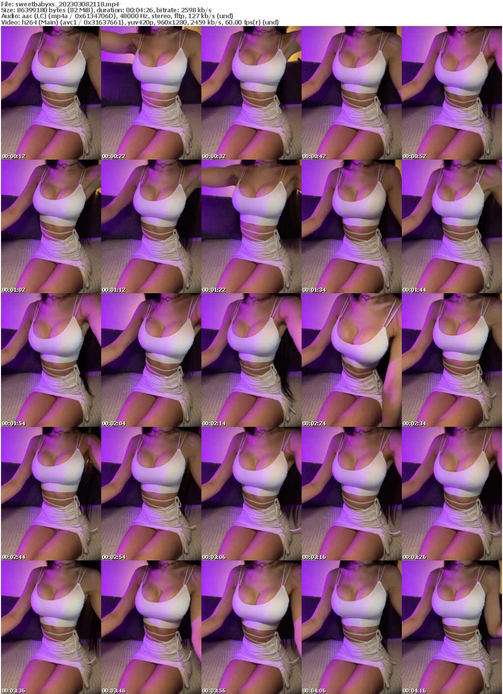 Preview thumb from sweetbabyxs on 2023-03-08 @ bongacams