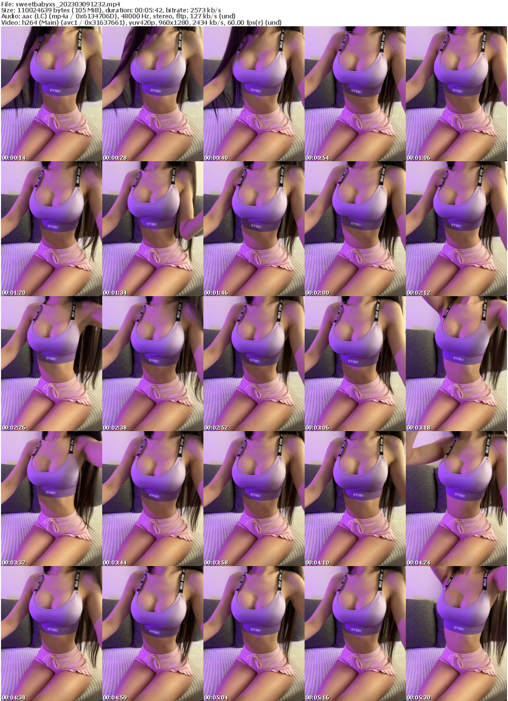 Preview thumb from sweetbabyxs on 2023-03-09 @ bongacams