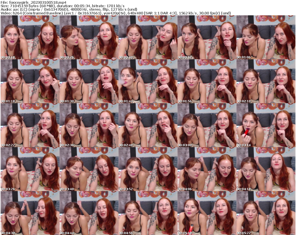 Preview thumb from foxxxygirls on 2023-03-10 @ bongacams