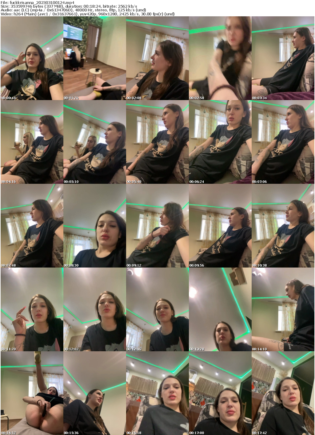 Preview thumb from fuckkrisanna on 2023-03-10 @ bongacams