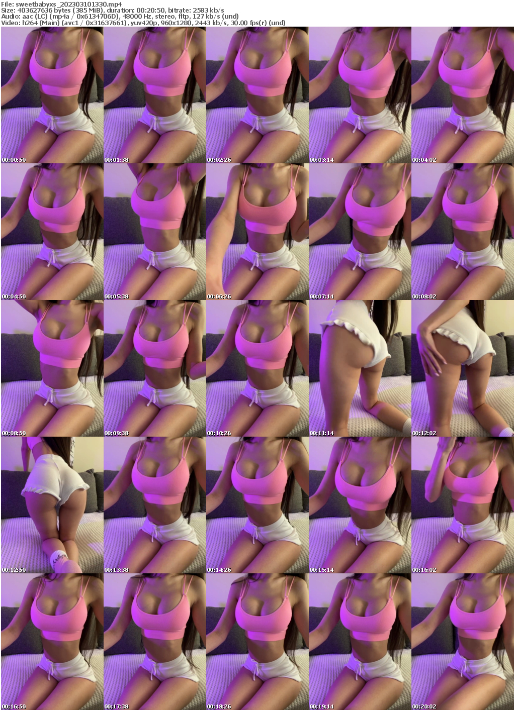 Preview thumb from sweetbabyxs on 2023-03-10 @ bongacams