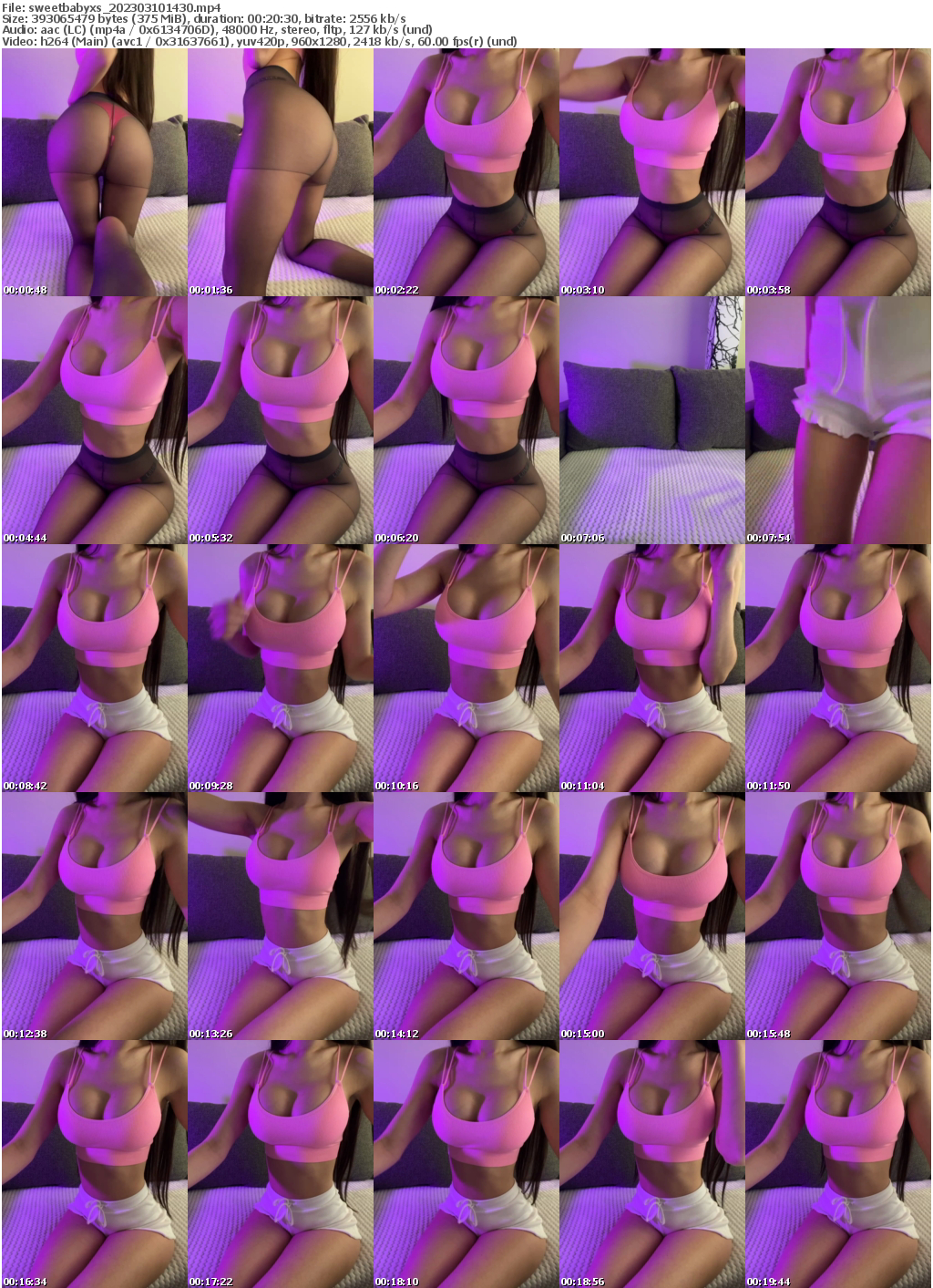 Preview thumb from sweetbabyxs on 2023-03-10 @ bongacams