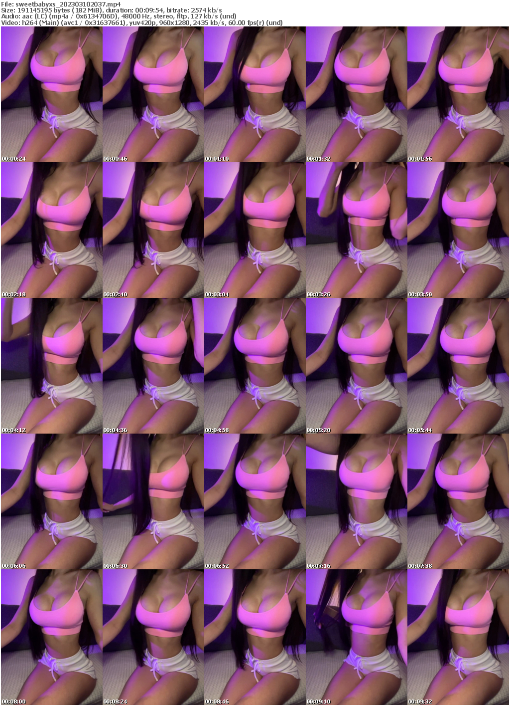 Preview thumb from sweetbabyxs on 2023-03-10 @ bongacams