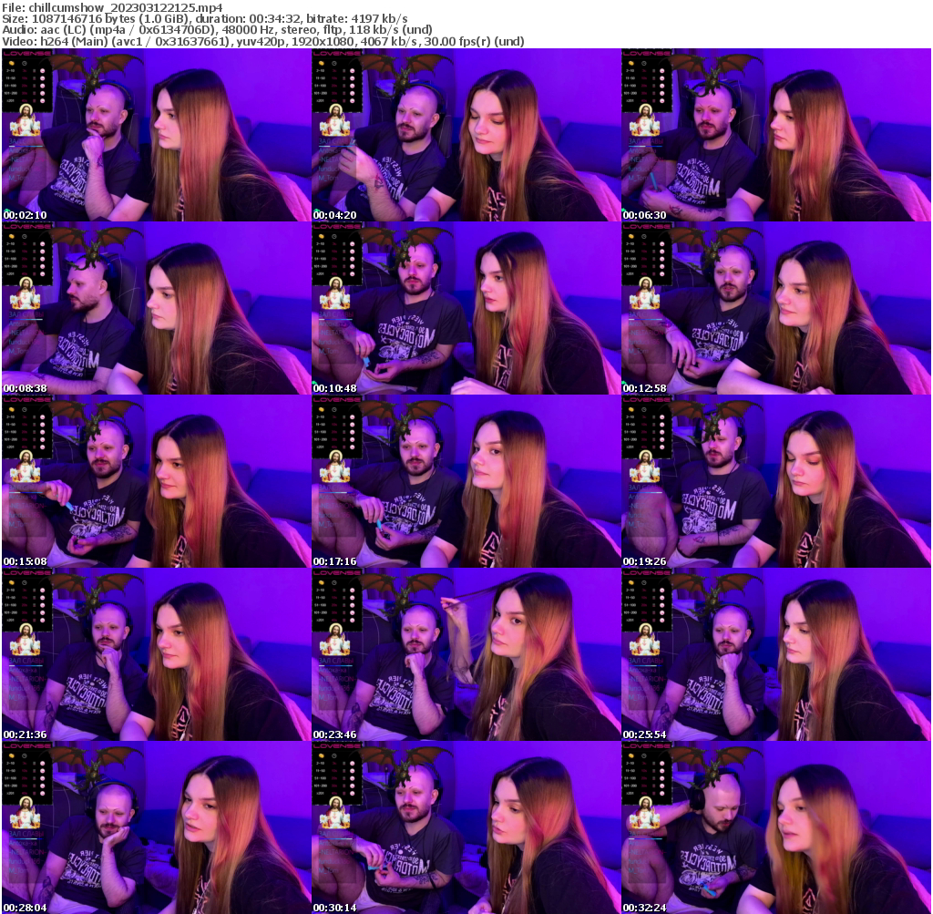 Preview thumb from chillcumshow on 2023-03-12 @ bongacams