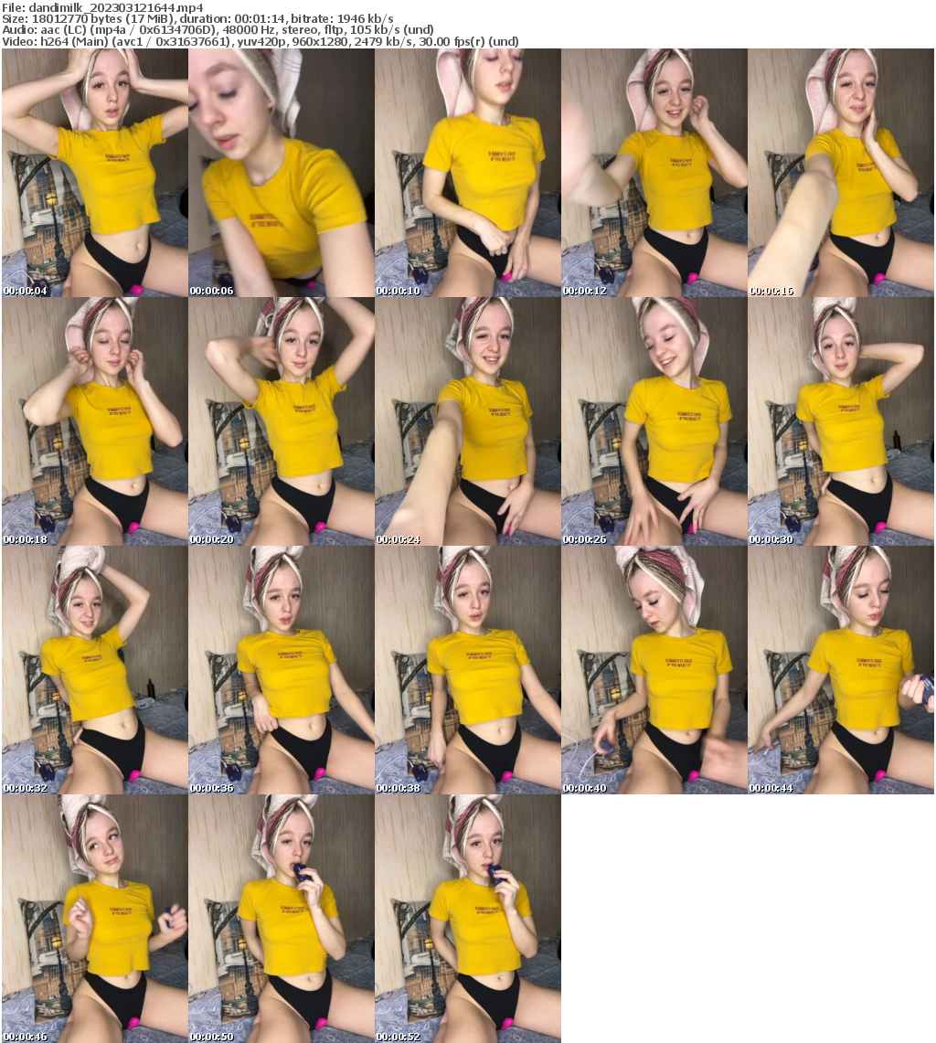 Preview thumb from dandimilk on 2023-03-12 @ bongacams