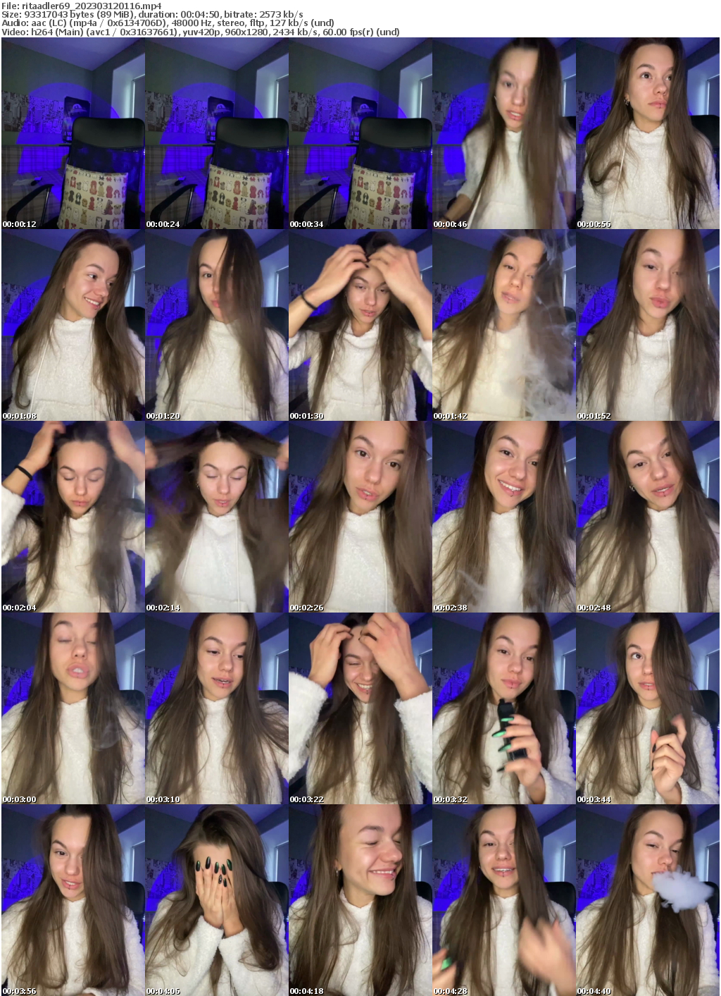 Preview thumb from ritaadler69 on 2023-03-12 @ bongacams