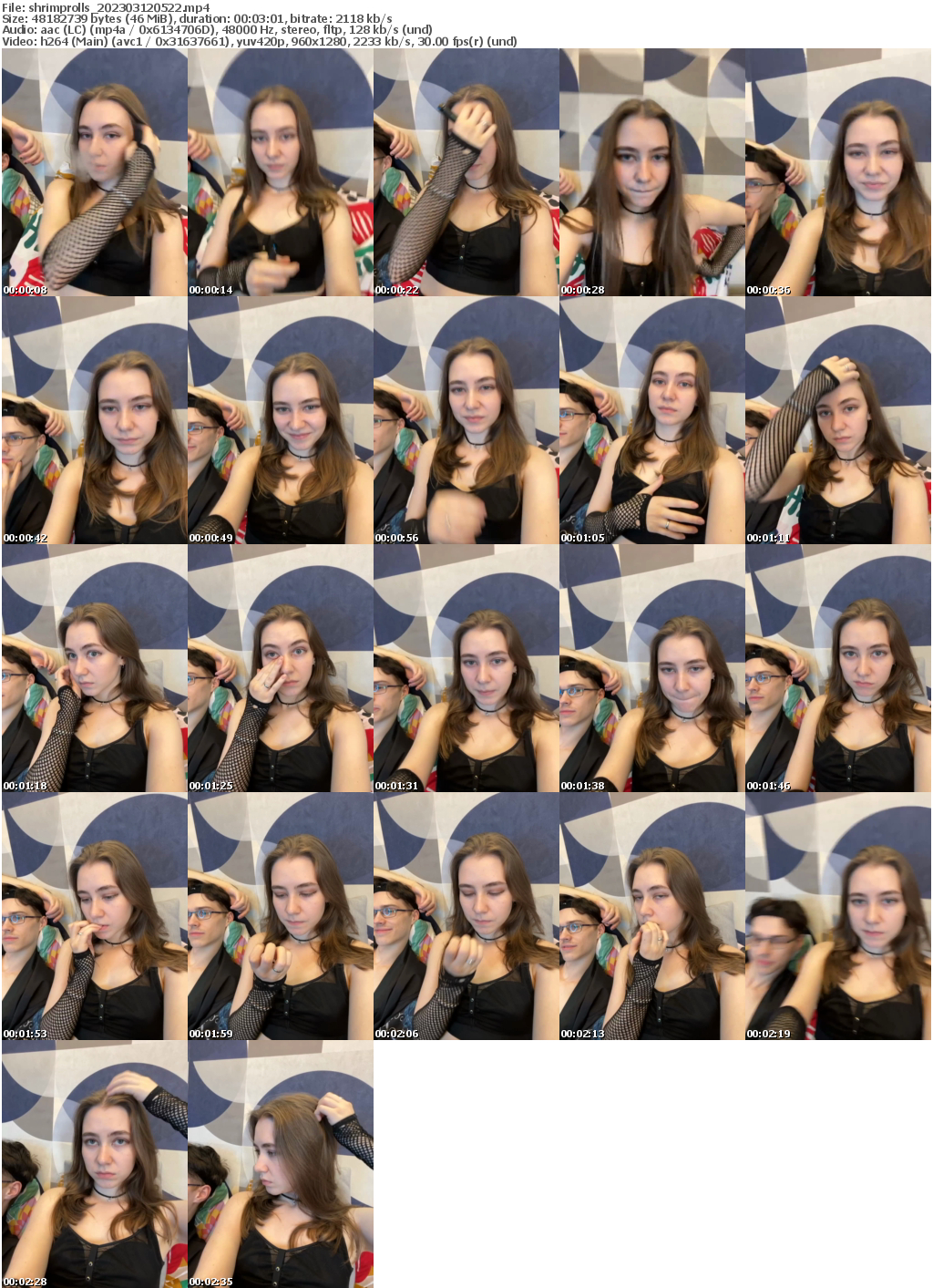 Preview thumb from shrimprolls on 2023-03-12 @ bongacams