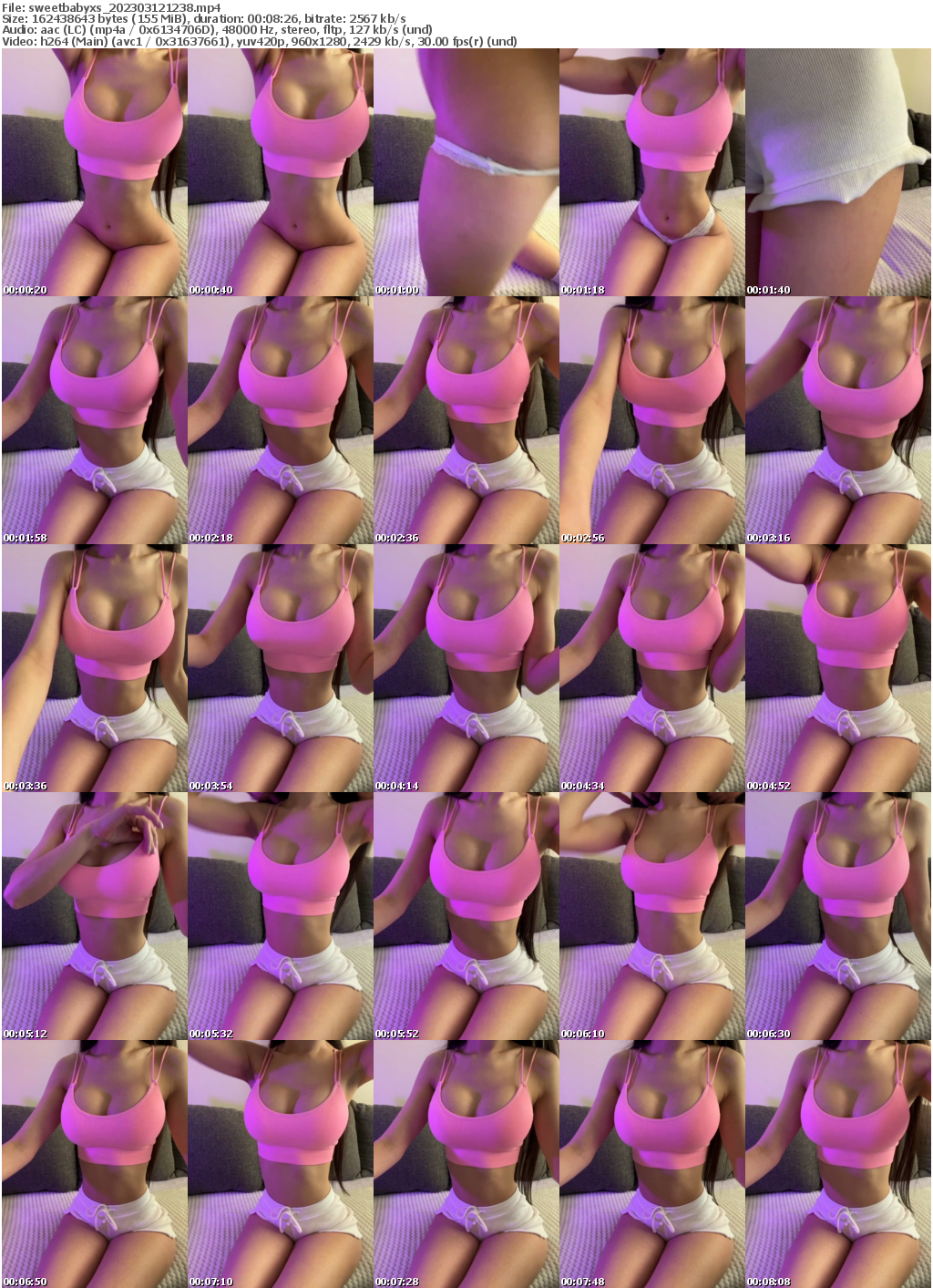 Preview thumb from sweetbabyxs on 2023-03-12 @ bongacams