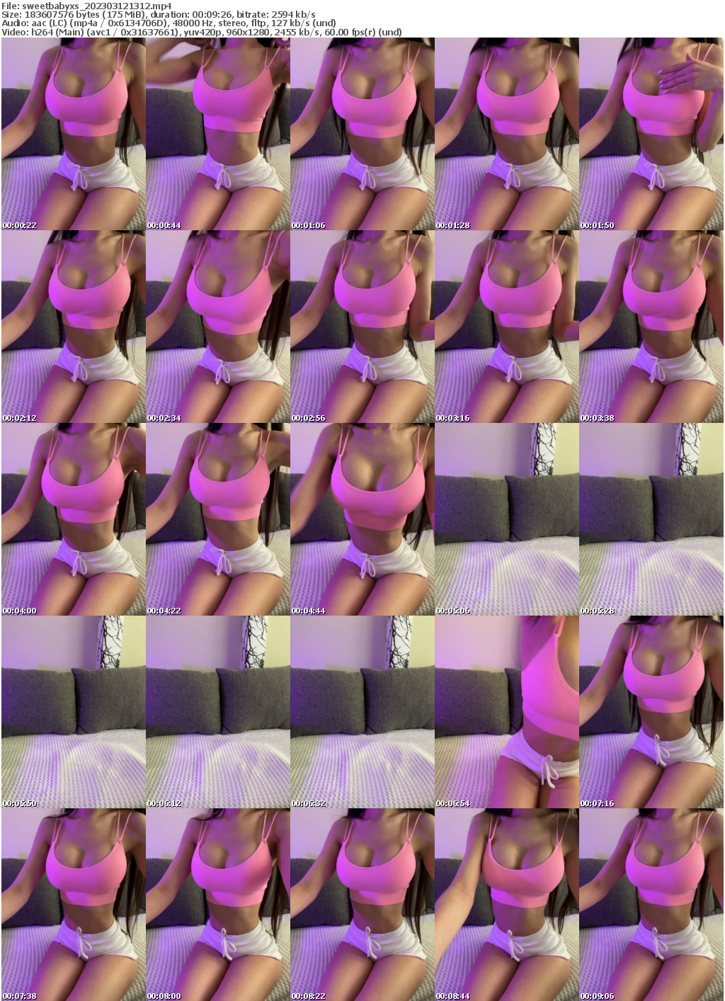 Preview thumb from sweetbabyxs on 2023-03-12 @ bongacams