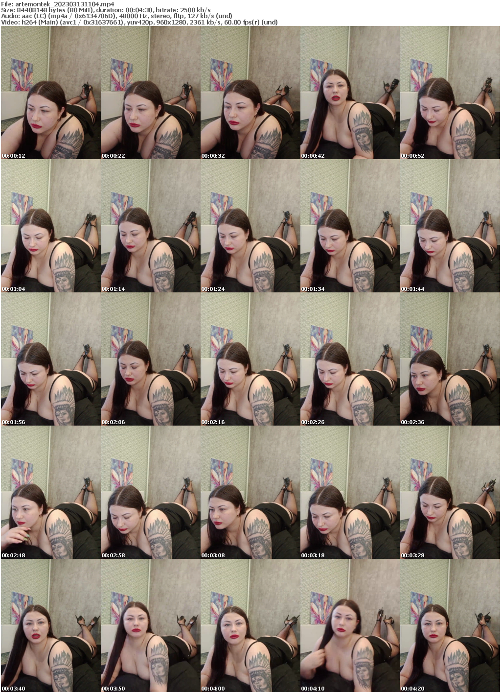 Preview thumb from artemontek on 2023-03-13 @ bongacams