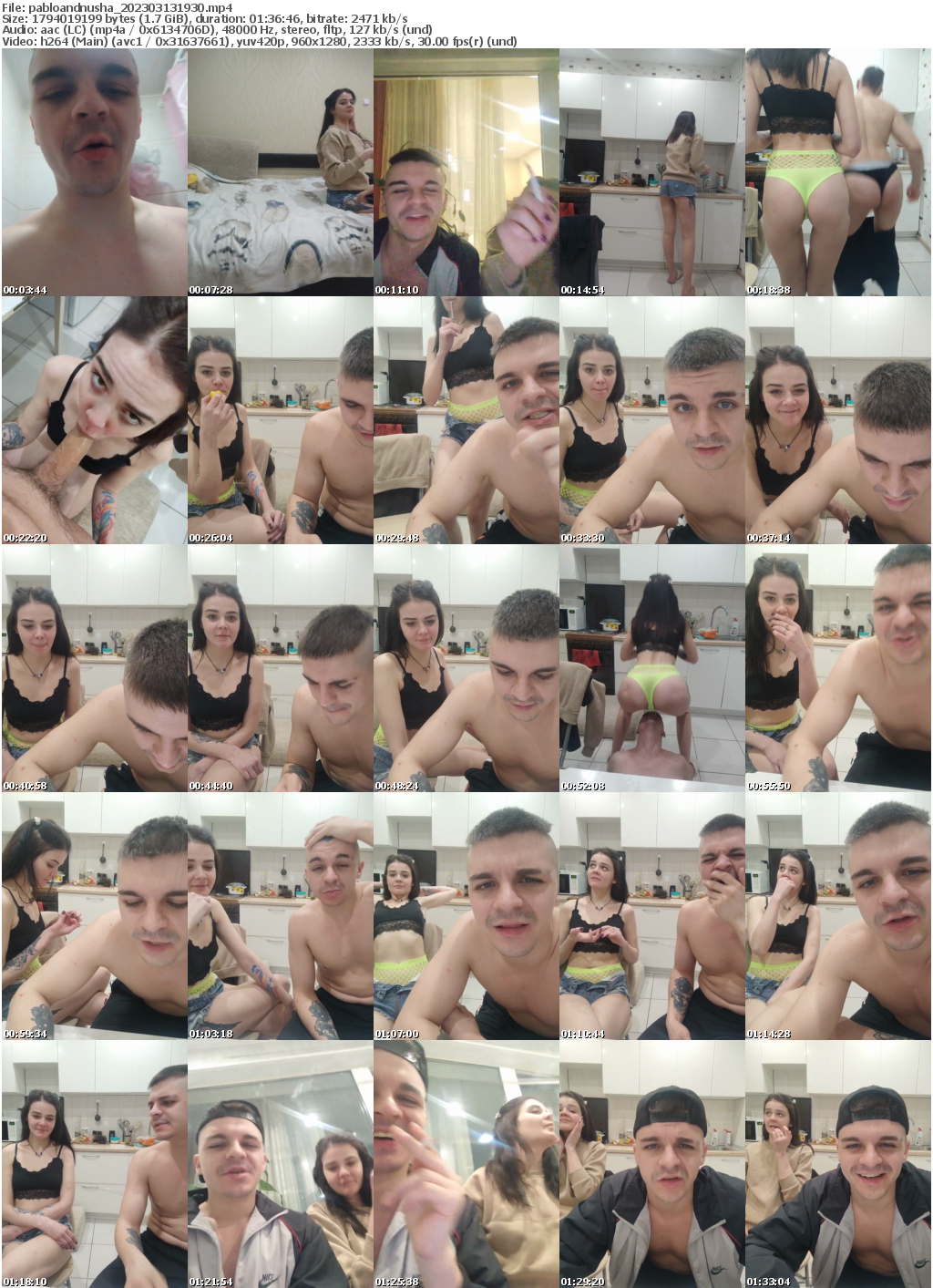 Preview thumb from pabloandnusha on 2023-03-13 @ bongacams