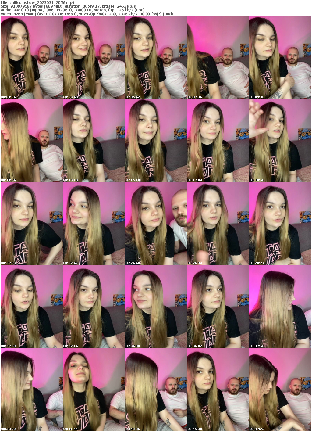 Preview thumb from chillcumshow on 2023-03-14 @ bongacams