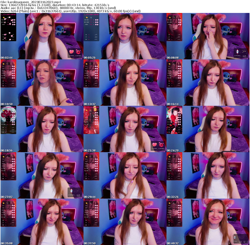 Preview thumb from karolinaqueen on 2023-03-16 @ bongacams