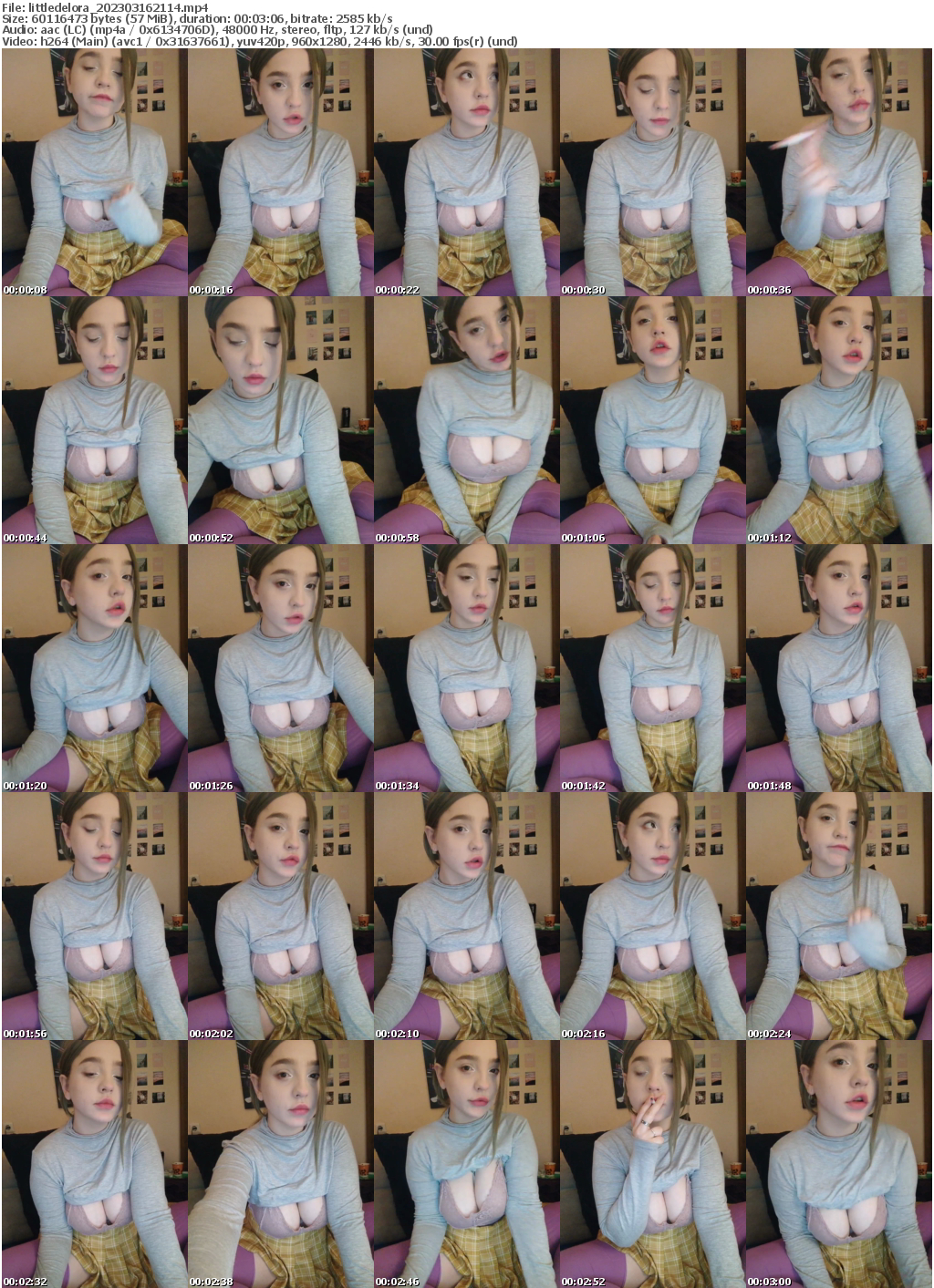 Preview thumb from littledelora on 2023-03-16 @ bongacams