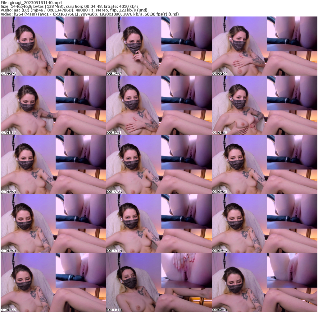 Preview thumb from ginagi on 2023-03-18 @ bongacams