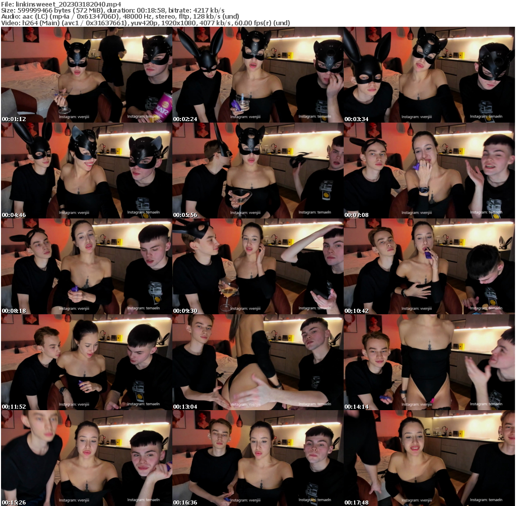 Preview thumb from linkinsweeet on 2023-03-18 @ bongacams