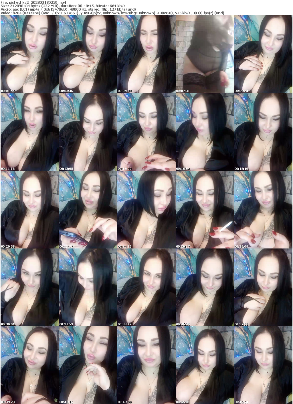 Preview thumb from pishechka2 on 2023-03-18 @ bongacams