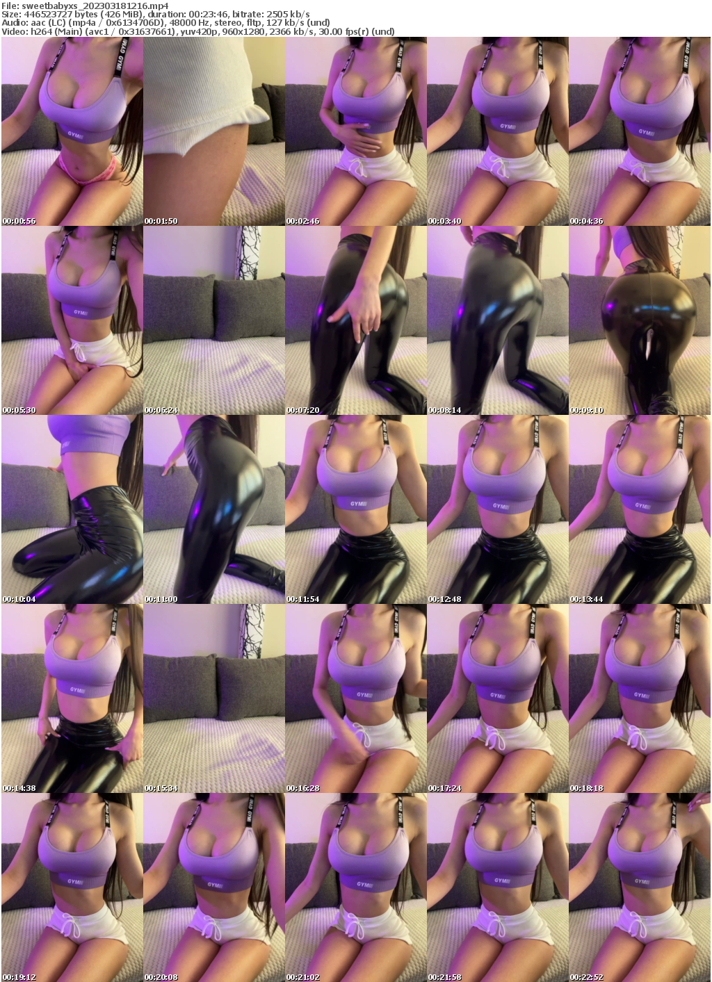 Preview thumb from sweetbabyxs on 2023-03-18 @ bongacams