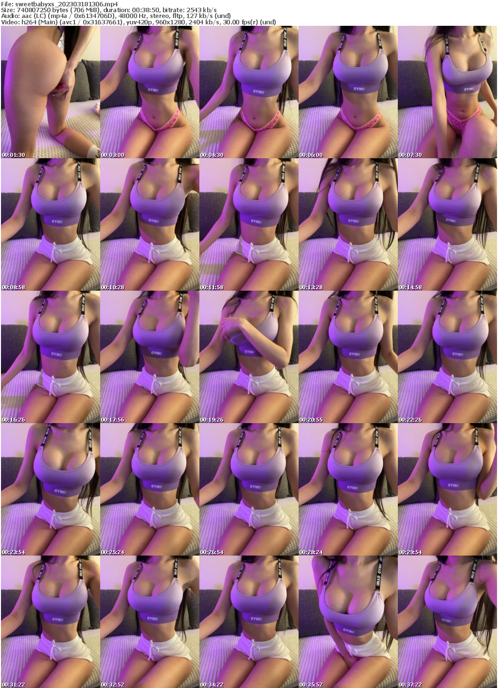 Preview thumb from sweetbabyxs on 2023-03-18 @ bongacams