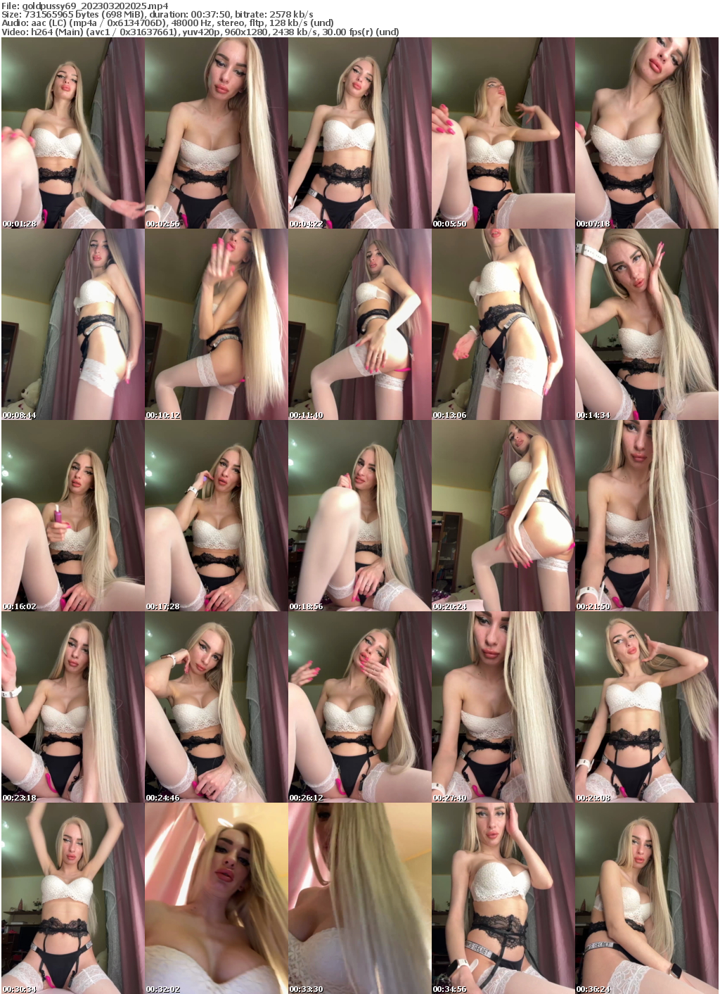 Preview thumb from goldpussy69 on 2023-03-20 @ bongacams