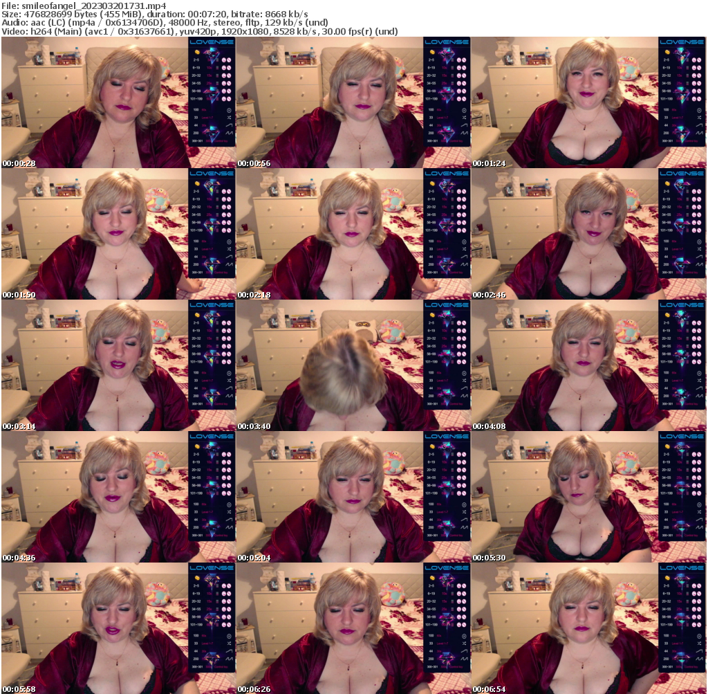 Preview thumb from smileofangel on 2023-03-20 @ bongacams