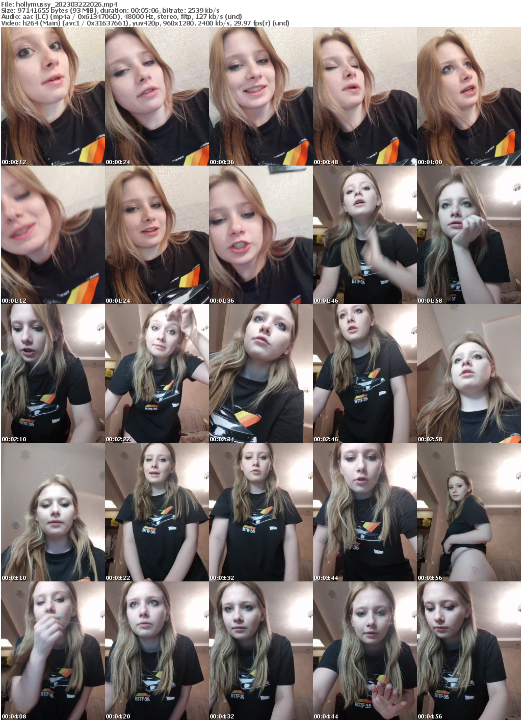 Preview thumb from hollymussy on 2023-03-22 @ bongacams