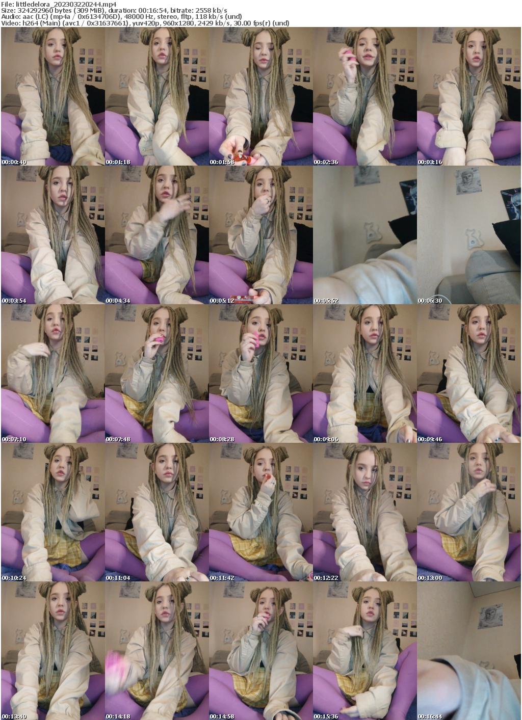 Preview thumb from littledelora on 2023-03-22 @ bongacams