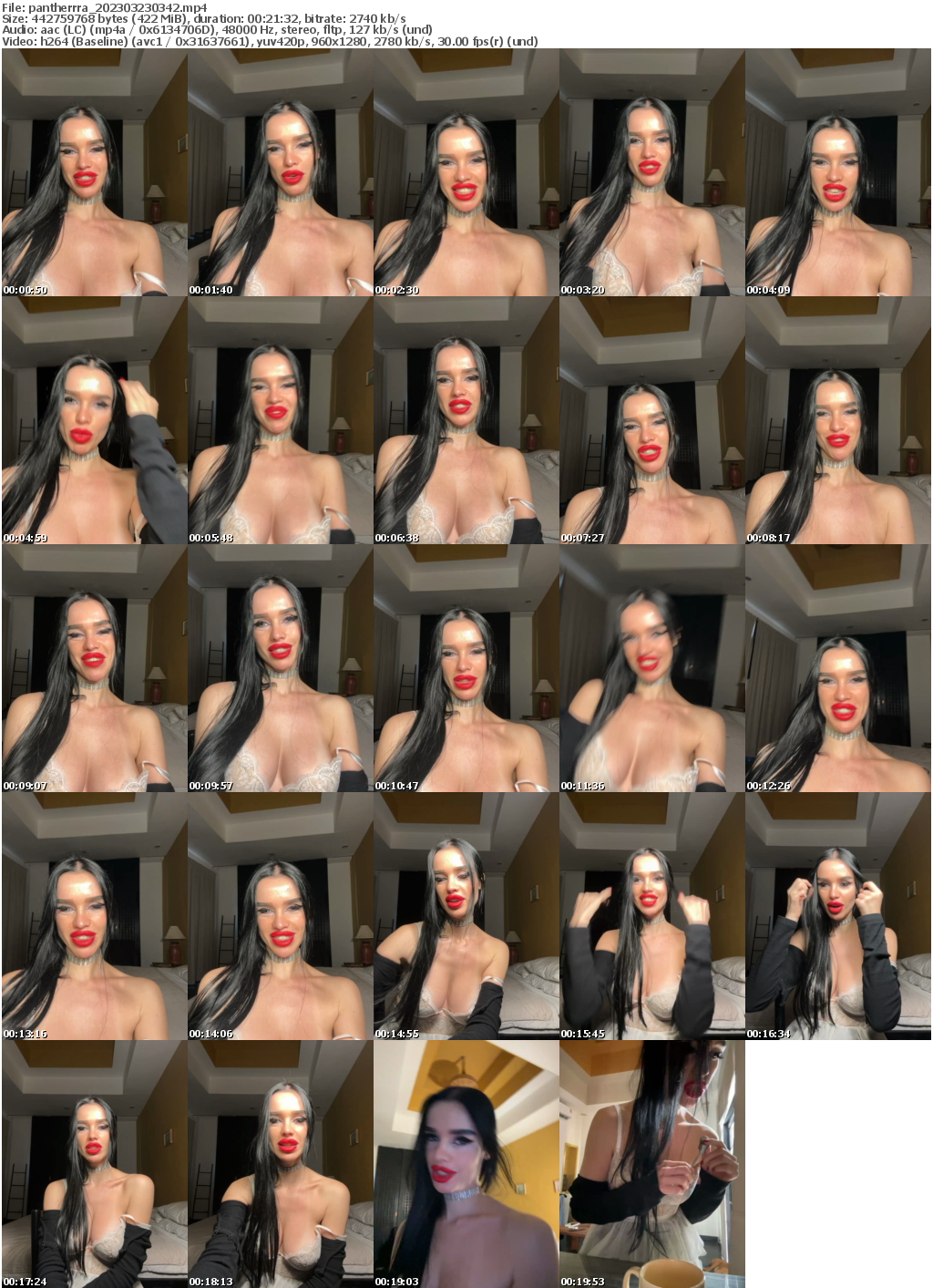 Preview thumb from pantherrra on 2023-03-23 @ bongacams