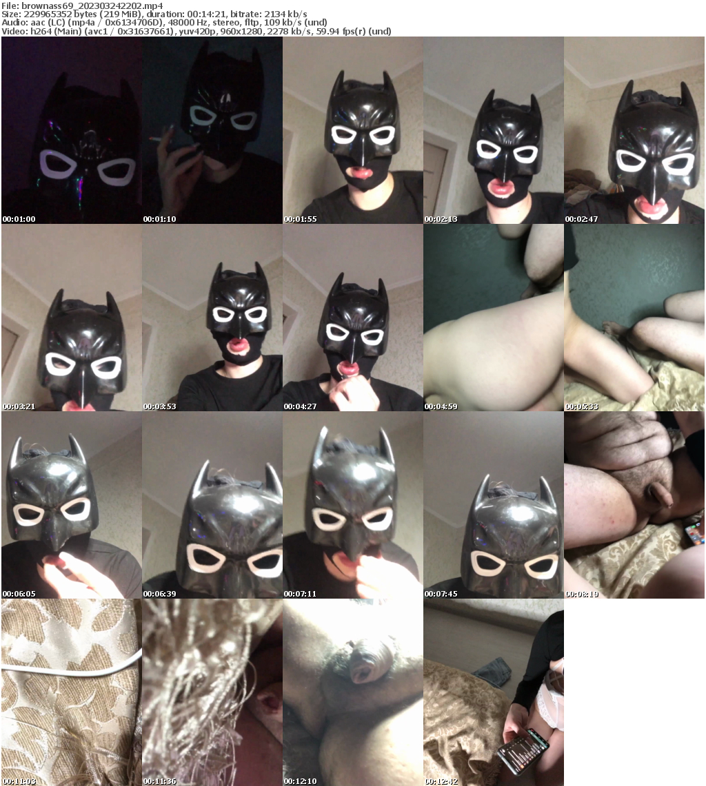 Preview thumb from brownass69 on 2023-03-24 @ bongacams