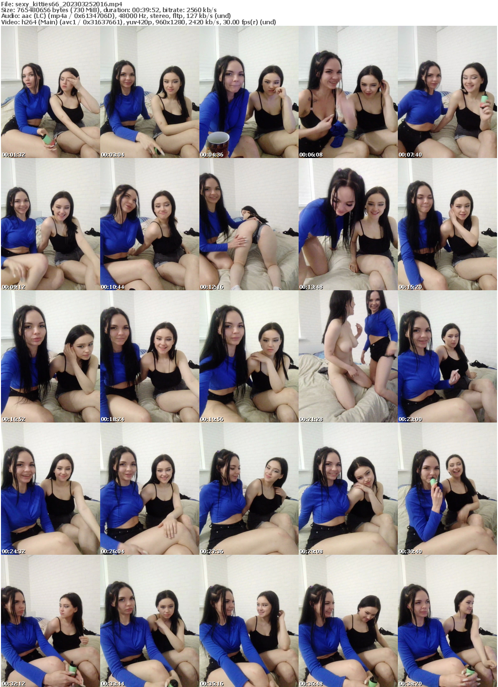 Preview thumb from sexy_kitties66 on 2023-03-25 @ bongacams