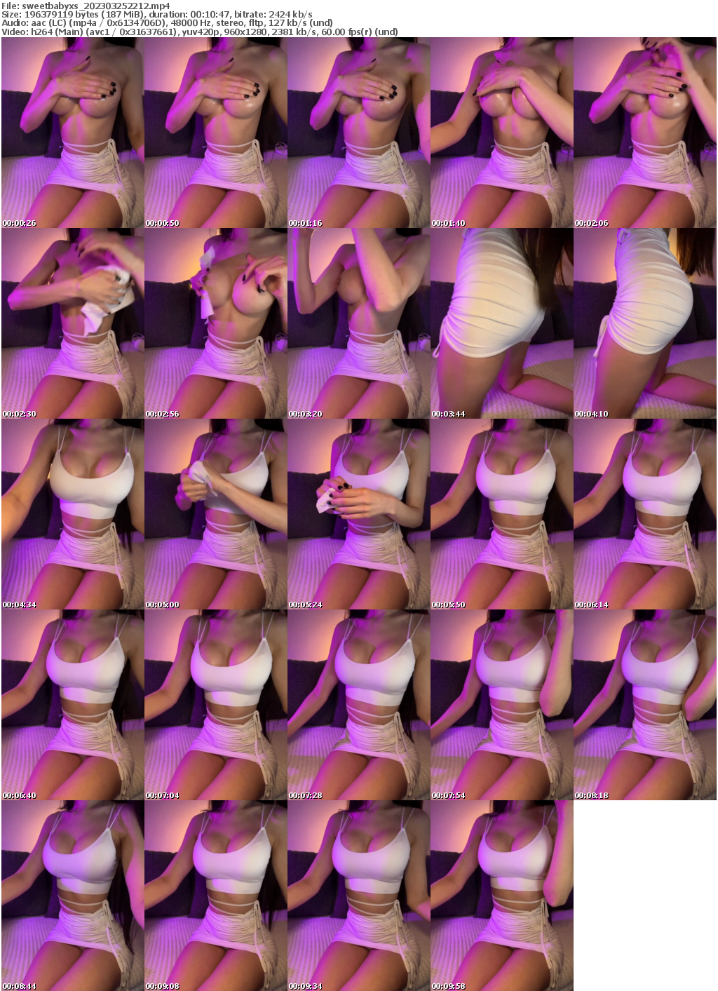 Preview thumb from sweetbabyxs on 2023-03-25 @ bongacams