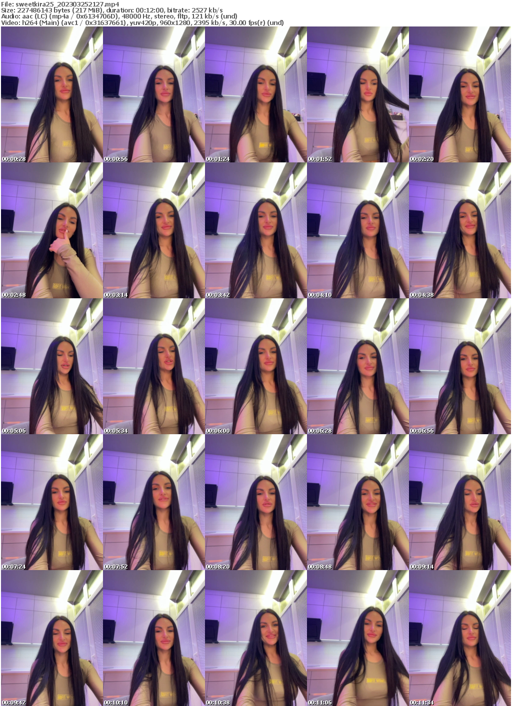 Preview thumb from sweetkira25 on 2023-03-25 @ bongacams